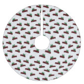 Red Christmas Pattern  Kerstboom Rok (Voorkant)