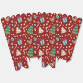 Red Christmas Pattern Popcorn Party Favor Gift Box Bedankdoosjes (Ongevouwen)