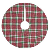 Red Christmas Plaid Kerstboom Rok (Voorkant)