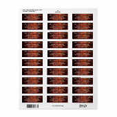 RED CHRISTMAS Retouradreslabels Etiket (Full Sheet)