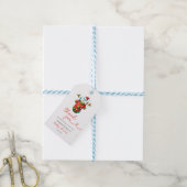 Red Christmas Santa Baby shower Bedankt Cadeaulabel (Met Touw)