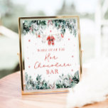 Red Christmas Santa Baby shower Hot Chocolate Bar Poster<br><div class="desc">Het Red Christmas Santa Baby shower Hot Chocolate Bar-Poster voegt een warme en feestelijke touch toe aan uw baby shower met een vakantiethema! Met een vrolijk ontwerp met rode kerstaccenten en Santa baby-elementen nodigt dit poster gasten uit om te genieten van een gezellige warme chocoladereep. Perfect voor het creëren van...</div>