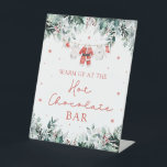 Red Christmas Santa Baby shower Hot Chocolate Bar Reclamebord Met Voetstuk<br><div class="desc">Het Red Christmas Santa Baby shower Hot Chocolate Bar-Poster voegt een warme en feestelijke touch toe aan uw baby shower met een vakantiethema! Met een vrolijk ontwerp met rode kerstaccenten en Santa baby-elementen nodigt dit poster gasten uit om te genieten van een gezellige warme chocoladereep. Perfect voor het creëren van...</div>