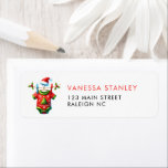 Red Christmas Santa Baby shower retouradres Etiket<br><div class="desc">Voeg een feestelijk tintje toe aan uw vakantieuitnodigingen met ons Red Christmas Santa Baby shower Return Address Label. Met een vrolijk Santa Claus-ontwerp op een levendige rode achtergrond, wordt dit label geaccentueerd met sneeuwvlokken en wintergroen, perfect als aanvulling op de vakantiegeest van uw baby shower. Het is een elegante en...</div>