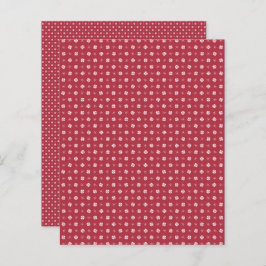 Red Christmas Scrapbook Paper