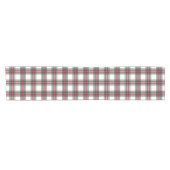 Red Christmas Stewart Plaid Korte Tafelloper (Horizontaal)