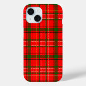 Red Christmas Tartan Plaid Pattern Design  Case-Mate iPhone Case (Achterkant)