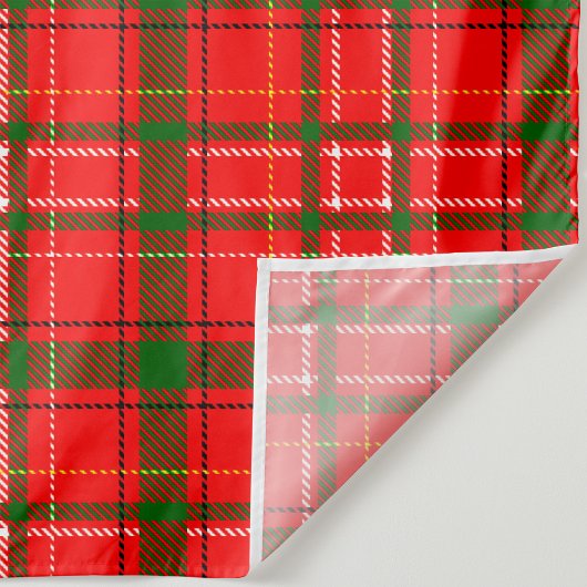 Red Christmas Tartan Plaid Pattern Design Wandkleed