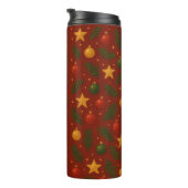 Red Christmas Thermal Tumbler – Feestelijke feestd Thermosbeker (Geroteerd rechts)
