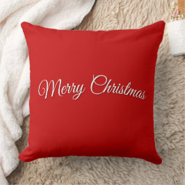 Red Christmas Throw Pillow Kussen