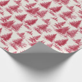 Red Christmas toile Cadeaupapier (Hoek)