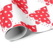 RED CHRISTMAS TREE HOLIDAY PARTY CADEAUPAPIER (Rol Hoek)