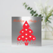 RED CHRISTMAS TREE HOLIDAY PARTY, Emerald Kaart (Staand voorkant)