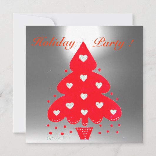 RED CHRISTMAS TREE HOLIDAY PARTY, Emerald Kaart (Voorkant)