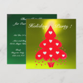 RED CHRISTMAS TREE HOLIDAY PARTY, Emerald Kaart (Voorkant / Achterkant)