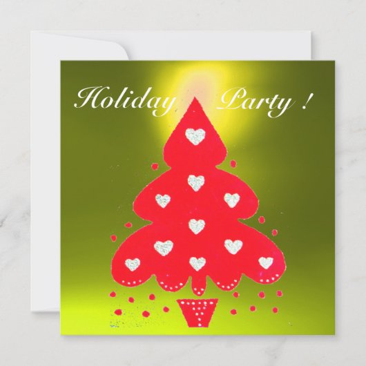 RED CHRISTMAS TREE HOLIDAY PARTY, Emerald Kaart (Voorkant)