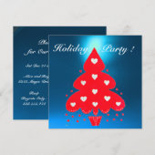 RED CHRISTMAS TREE HOLIDAY PARTY, Emerald Kaart (Voorkant / Achterkant)