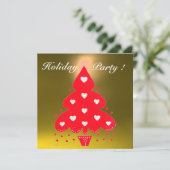 RED CHRISTMAS TREE HOLIDAY PARTY, Emerald Kaart (Staand voorkant)