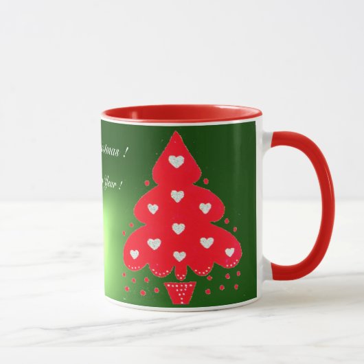 RED CHRISTMAS TREE HOLIDAY PARTY green Mok (Rechts)