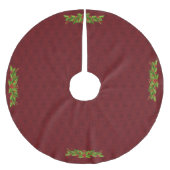 Red Christmas Tree Skirt Kerstboom Rok (Voorkant)