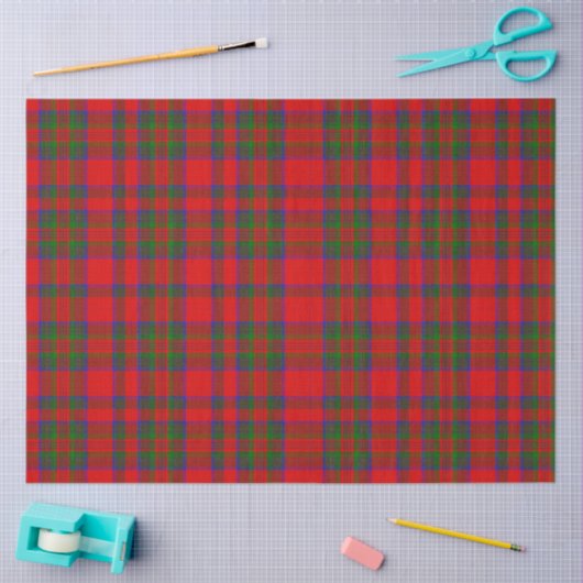 Red Christmas Wool Texture Plaid Tissuepapier (Craft)