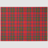 Red Christmas Wool Texture Plaid Tissuepapier (Voorkant)
