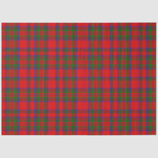 Red Christmas Wool Texture Plaid Tissuepapier