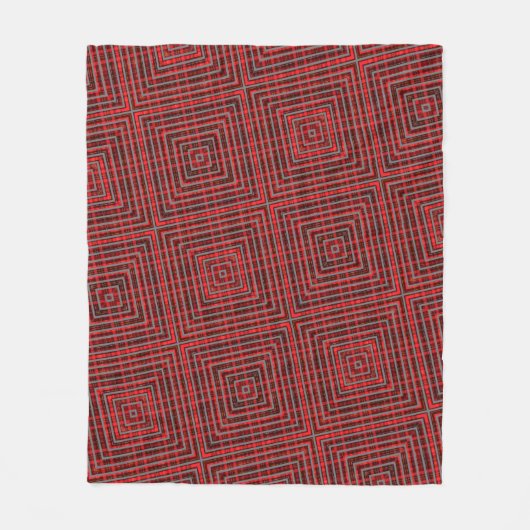 red chritmas happy day candy background fleece deken (Voorkant)