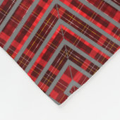 red chritmas happy day candy background fleece deken (Hoek)