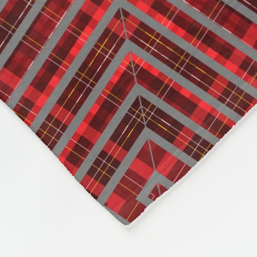 red chritmas happy day candy background fleece deken (Hoek)