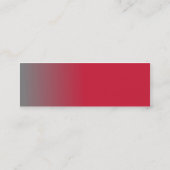 Red Chrome skinny Mini Visitekaartje (Achterkant)