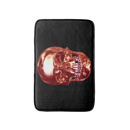Red Chrome Skull Bath Mat (Voorkant Verticaal)