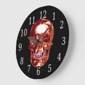 Red Chrome Skull  Grote Klok (Hoek)