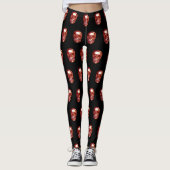 Red Chrome Skull Leggings (Voorkant)