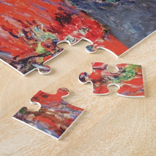 Red Chrysanthema van Claude Monet Puzzle Legpuzzel (Zijkant)