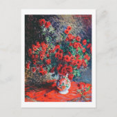 Red Chrysanthemum, Monet Briefkaart (Voorkant)