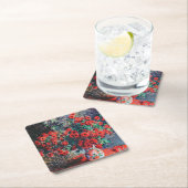 Red Chrysanthemum, Monet Kartonnen Onderzetters (Insitu)