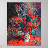 Red Chrysanthemum, Monet Poster (Voorkant)