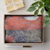 Red Chrysanthemum, Monet Tissuepapier (Geschenk)