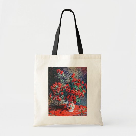 Red Chrysanthemum, Monet Tote Bag (Voorkant)