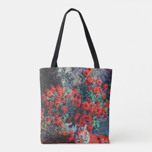 Red Chrysanthemum, Monet Tote Bag (Achterkant)