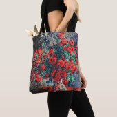 Red Chrysanthemum, Monet Tote Bag (Dichtbij)
