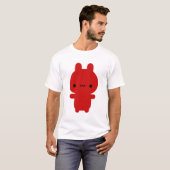 Red Chubby Bunny Black T-shirt (vrouwen) (Voorkant volledig)