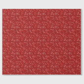 Red Chunky Glitter Sequin Cadeaupapier (Vlak)