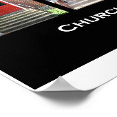 "RED Church Doors of Lancaster County, PA"-Poster Poster (Hoek)