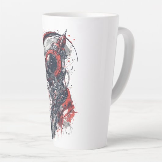 Red circuit dream latte mok (Rechterhoek)