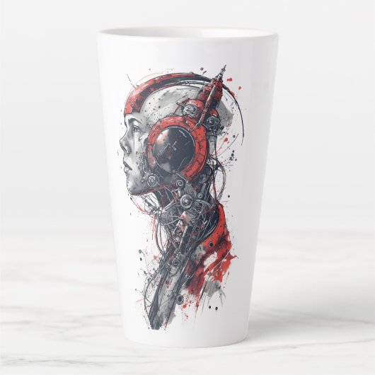 Red circuit dream latte mok (Voorkant)