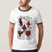 Red Circuitry Wildlife T-shirt (Voorkant)