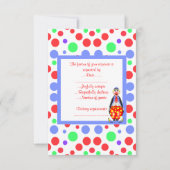 RED CIRCUS BIRTHDAY ARTIJ RSVP (Achterkant)