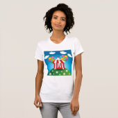 Red Circus Tent Vrouwen T-shirt (Voorkant volledig)